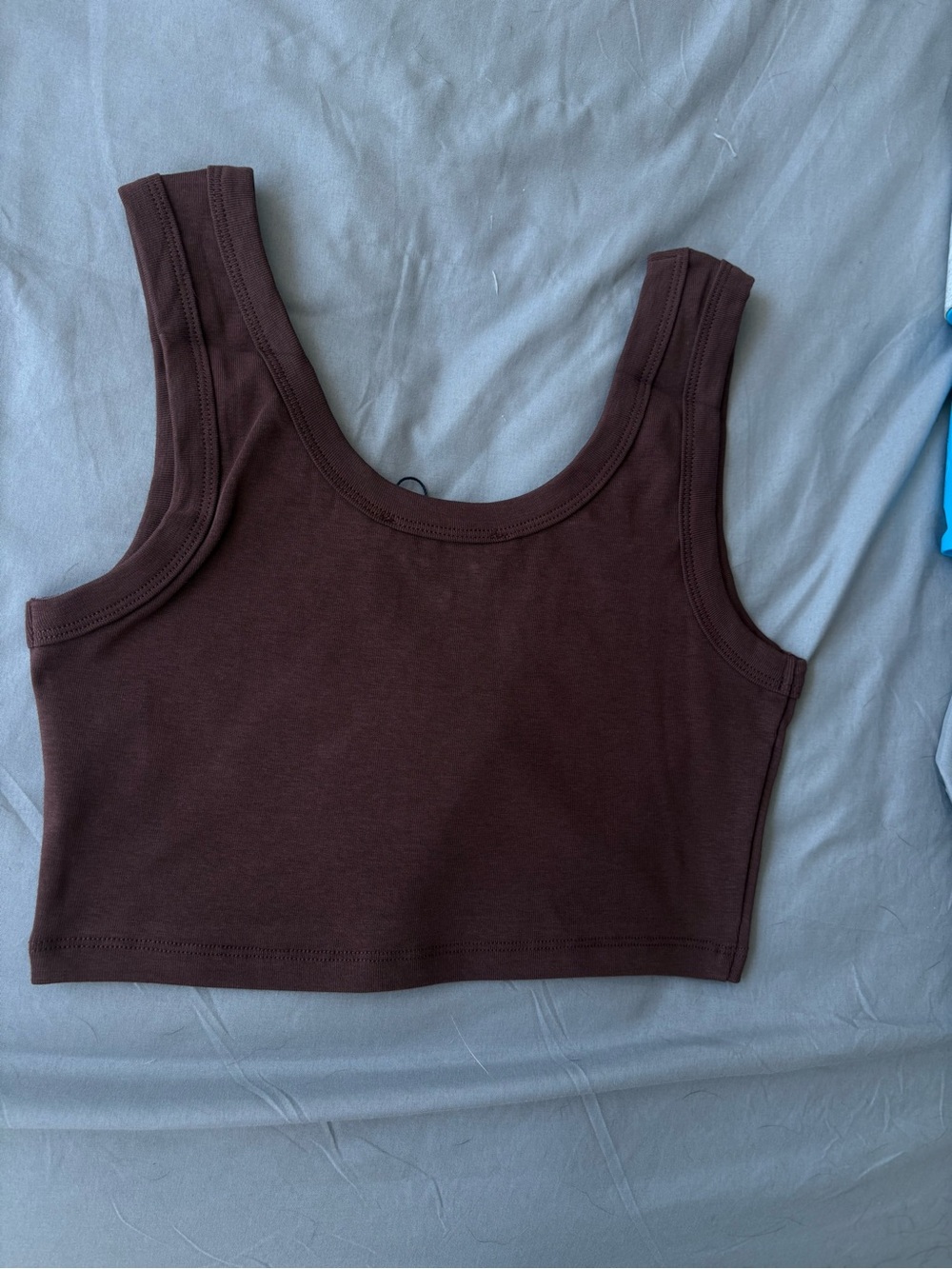 Prada Brown Scoop Neck Cropped Tank - Picture 9 of 12